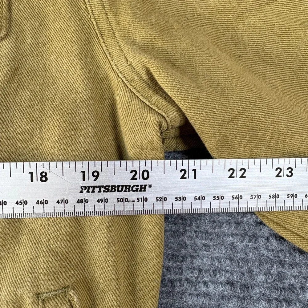 Vintage GAP Mustard Yellow Cotton Trucker Jacket Mens Medium 90s Chore Coat